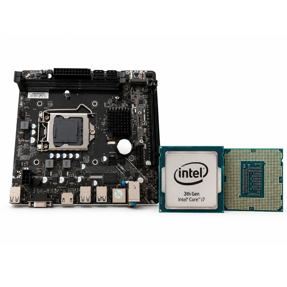 Kit Upgrade: Intel i7 3770 LGA 1155 + Placa H61 3Green HDMI Gigabit