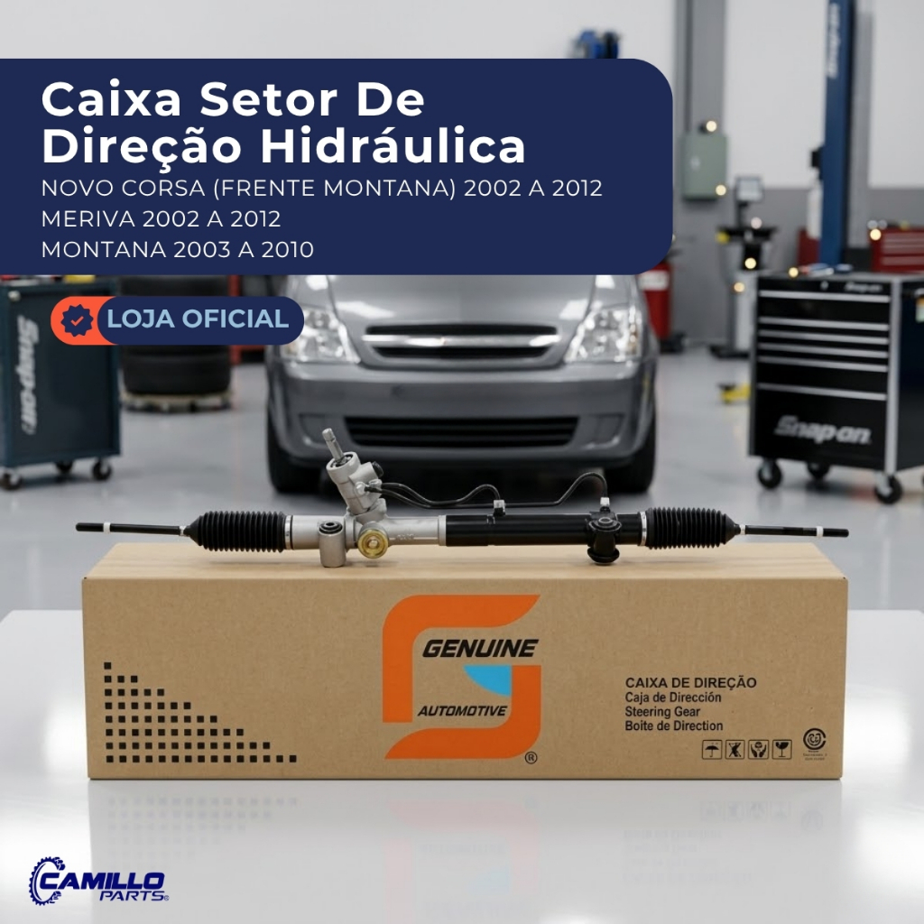 Caixa Direção Hidráulica Chevrolet Corsa Meriva Montana 2002 A 2012 Genuine Automotive