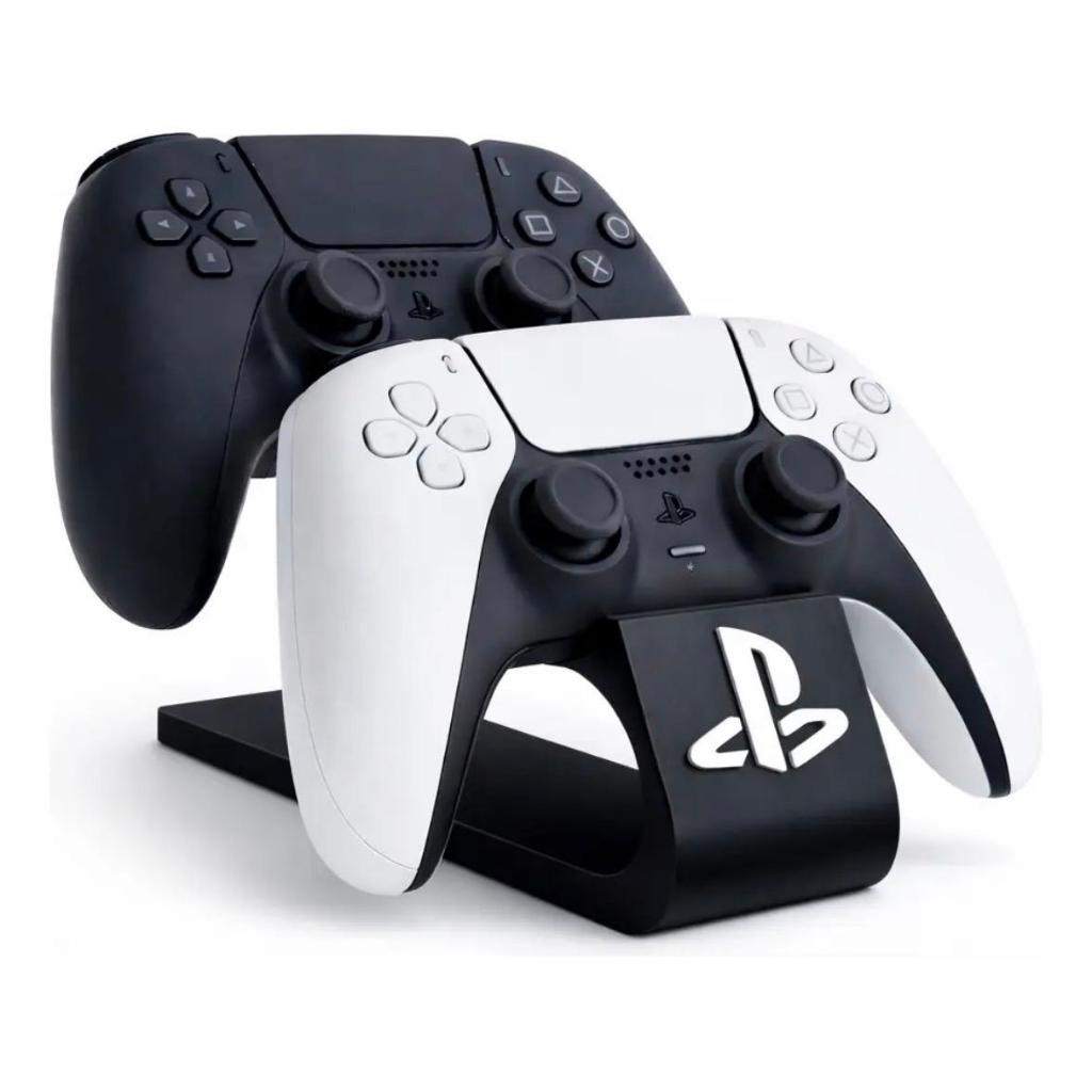 Suporte Para 2 Controles de PS5/PS4 Logo em Relevo