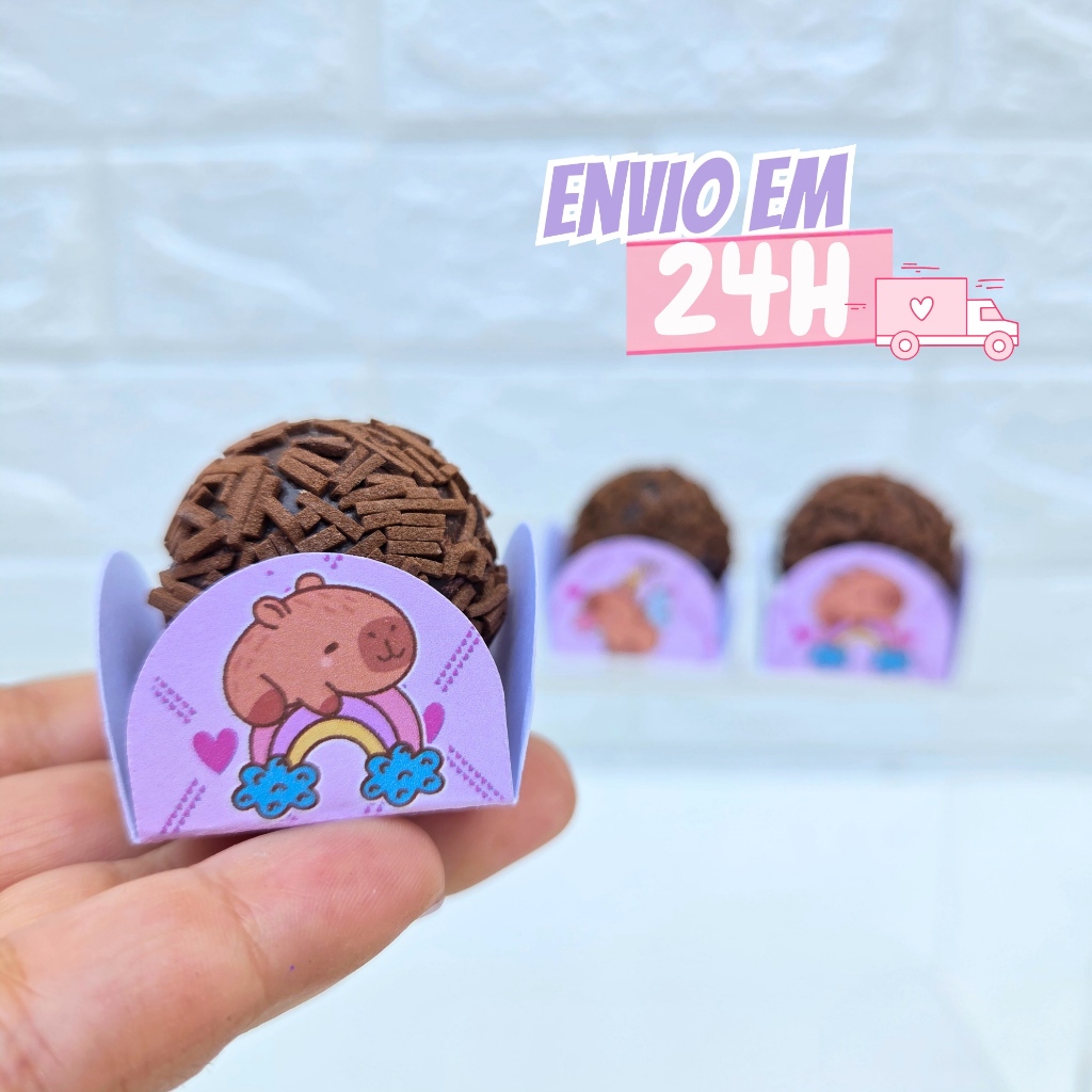 Forminha De Doces Capivara | Personalizado | Lembrancinha de Festa | Aniversário