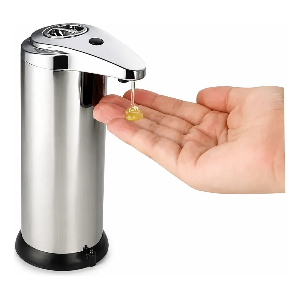 Saboneteira Automática Com Sensor Inox - P/ Álcool Em Gel