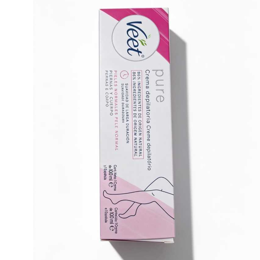 Creme Depilatório Corporal Veet Pure & Fresh Pele Normal 100ml