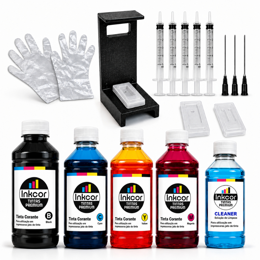 Kit Recarga Impressora 2874 2774 2975 Compativel Cartucho Hp 667 667xl 668 668xl 664 664xl