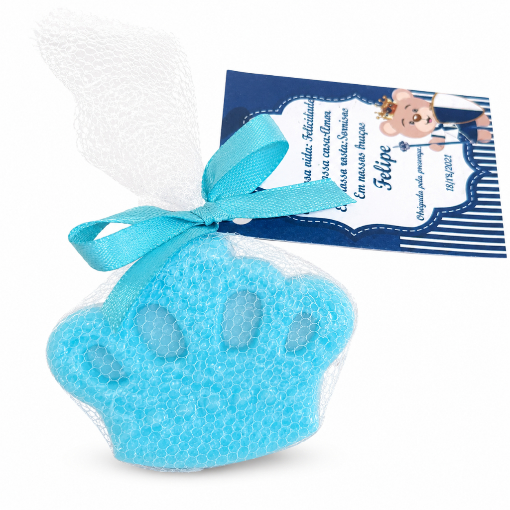 Coroa Sabonete Artesanal | Lembrancinha Personalizada Príncipe e Princesa