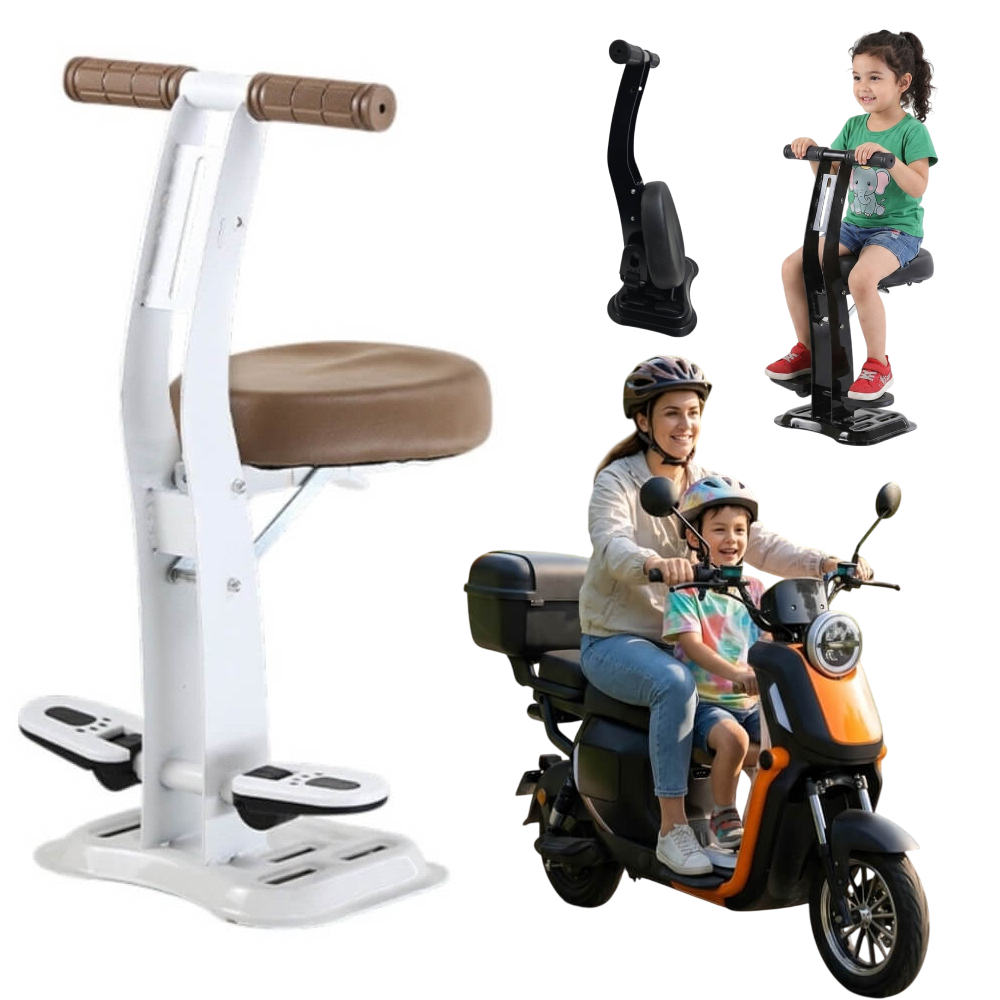 Brcshop / Cadeirinha Banco Infantil Frontal Retrátil P/ Scooter Patinete Elétrico Até 50kg