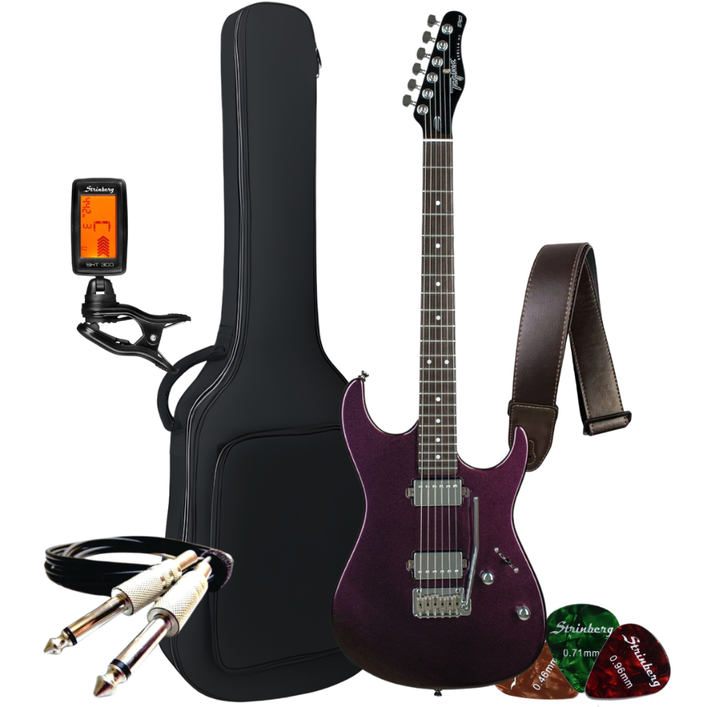 Kit Guitarra Tagima Strato H2 Stella Modern Made In Brasil + Acessórios