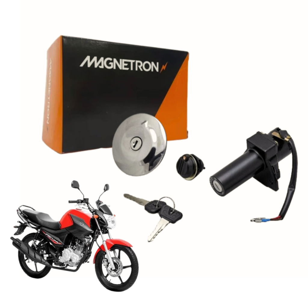Kit Chave Ignição Ybr Fazer Factor Xtz 125 150 2009 2010 2011 2012 2013 2014 2015 2016 2017 até 2024 Original Magnetron