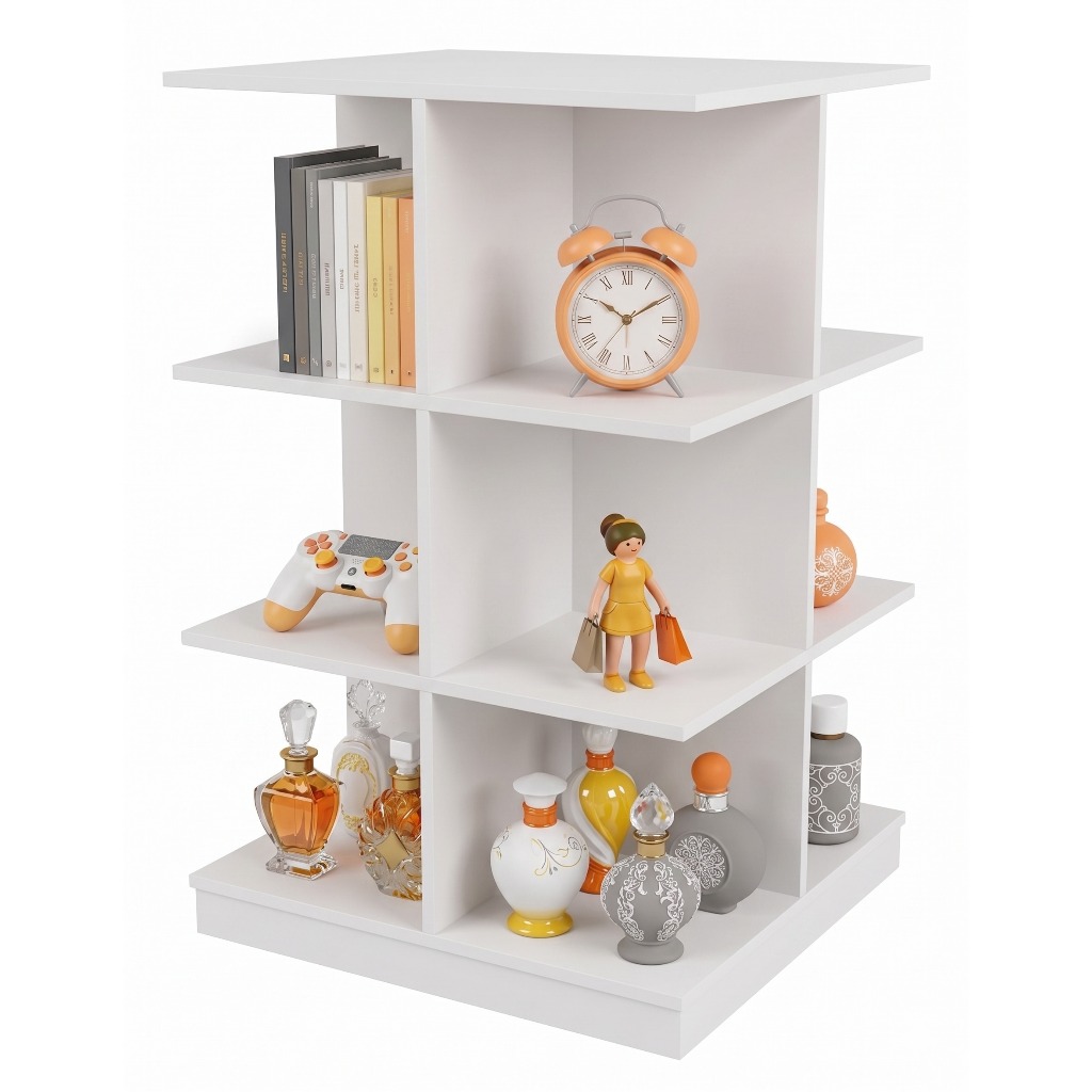 Balcão De Loja Multi Nichos Multiuso Colmeia Expositor Vitrine Farmácia Comércio Branco — ALBERGONI