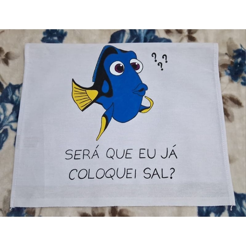 Casa Nova, Copa, Cozinha, Pano de Prato - Dory, Será que eu já Coloquei Sal ??