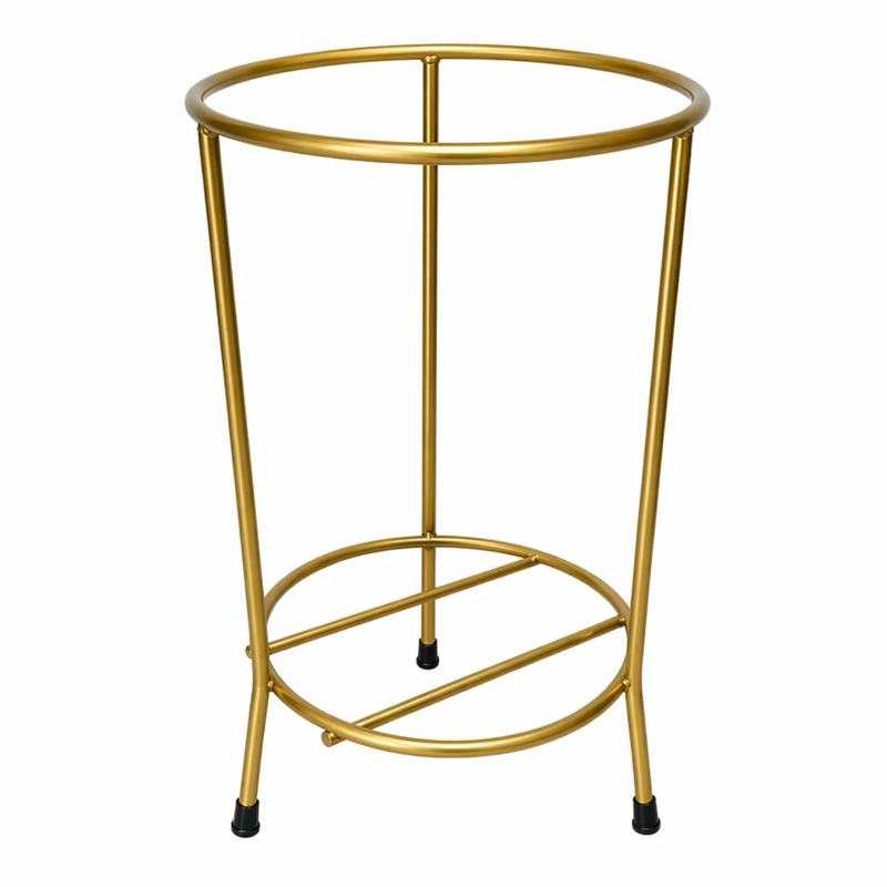 Suporte para Extintor de Incêndio de Chão 4kg e 6kg em Aço Resistente Dourado
