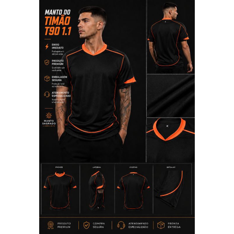 Camisa Estilo Torcedor T90 Corinthians