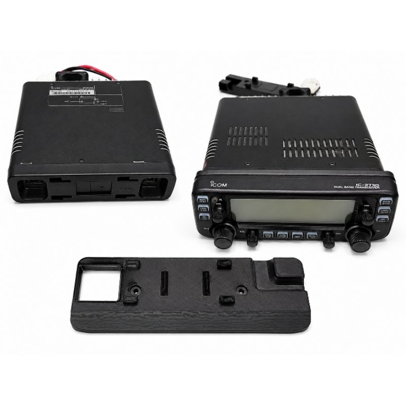 Suporte para Painel Frontal Rádio Amador Icom IC-2730A/E – Estilo Original | Impressão 3D.