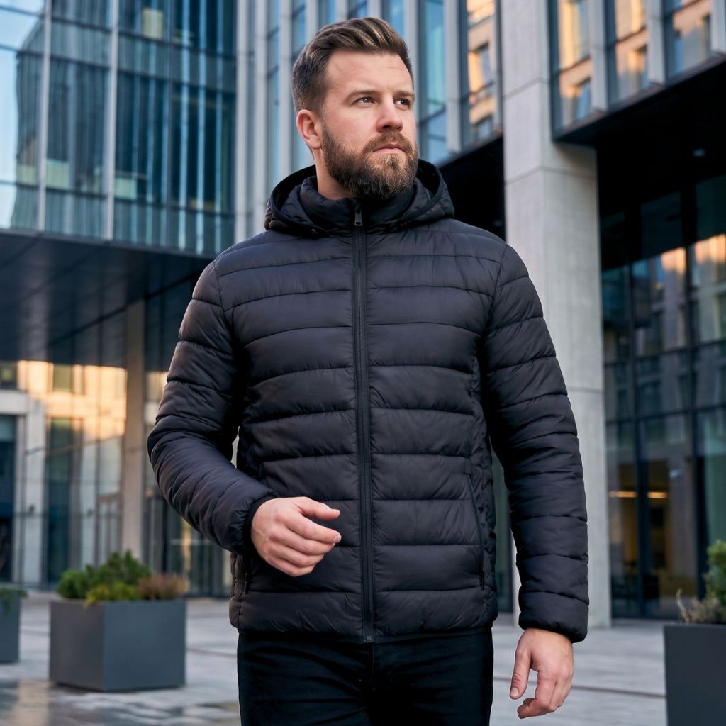 Jaqueta Bobojaco Masculino Plus Size Lisa Com Capuz Moda Casual