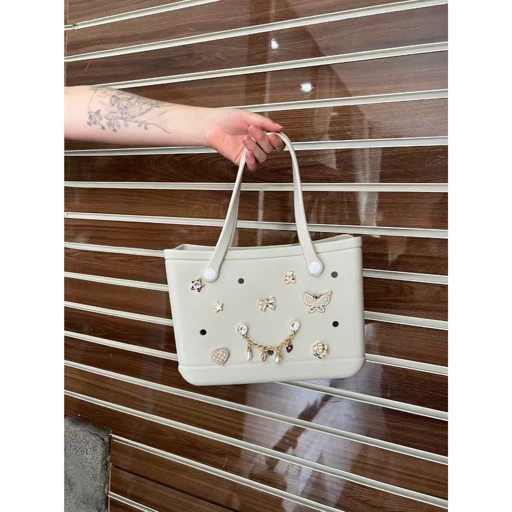Bolsa EVA Charms Reforçada Grande Praia Piscina Impermeável Resistente Versátil