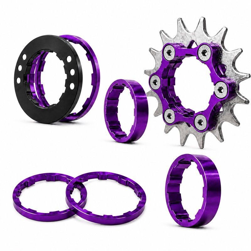 Kit Single 16 Dentes Para Cubo K7 Padrão HG Compatível Cubo Tanke Pro7 Absolute Gta Freeride Grau vc