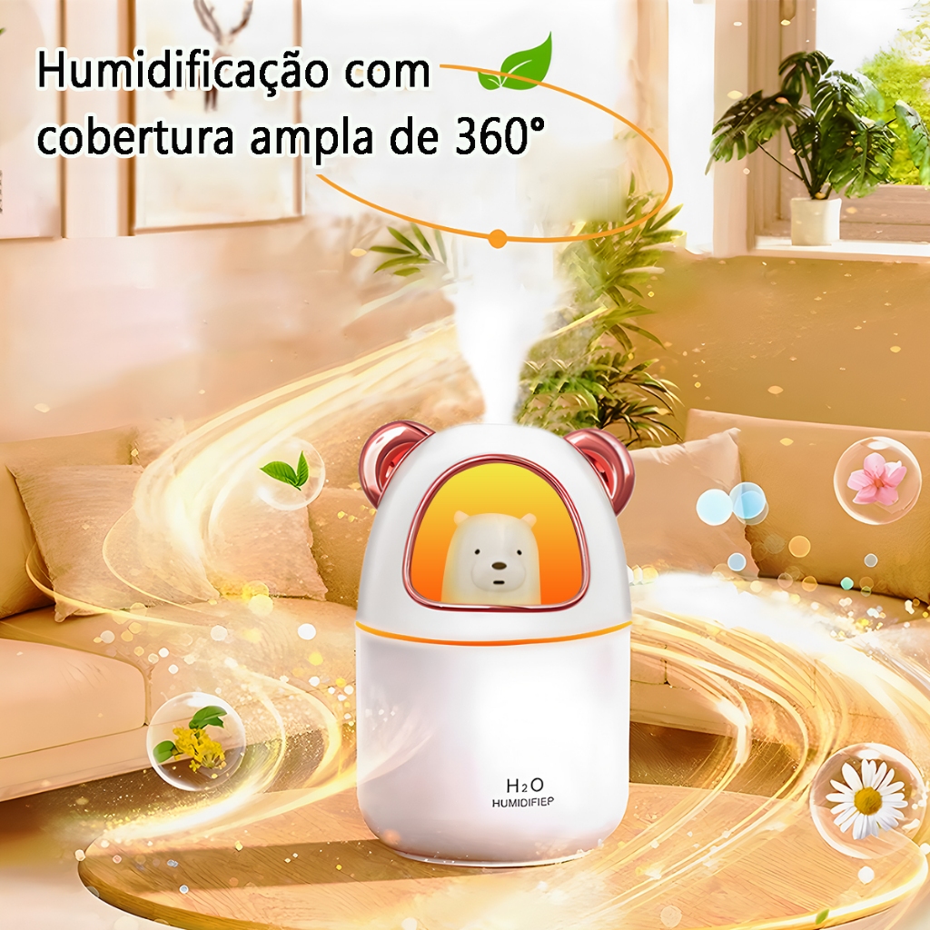 Sem Fio Umidificador E Aromatizador De Ar Recarregável Usb Portátil Escritório Difusor Ambiente