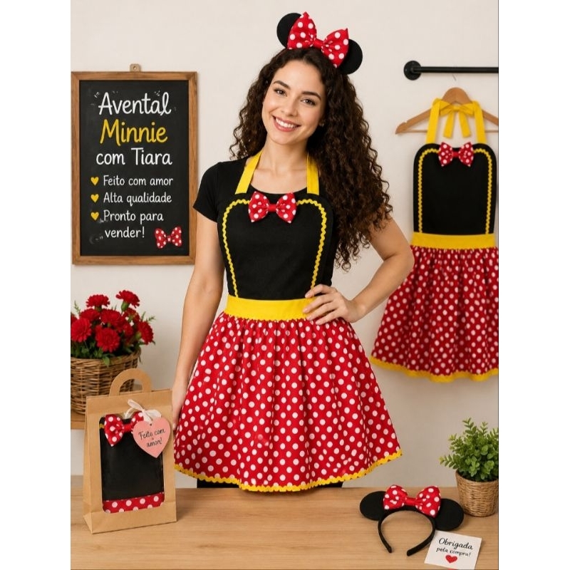 Avental da Minnie Professora