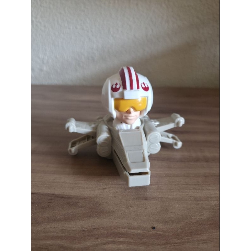 Brinquedo Miniatura Star Wars Luke Skywalker Nave X-Wing Coleção Vintage / Colecionável