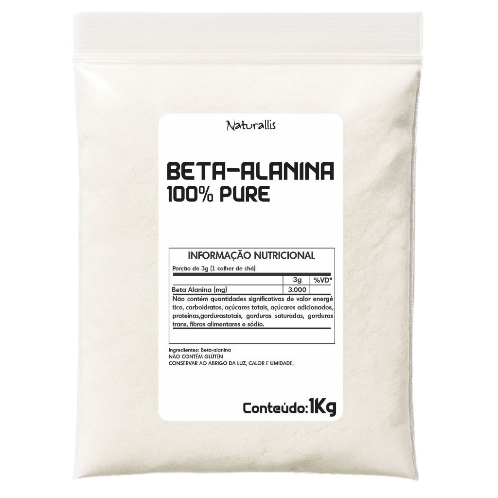 Beta Alanina em pó 100% Pura 1Kg Com laudo
