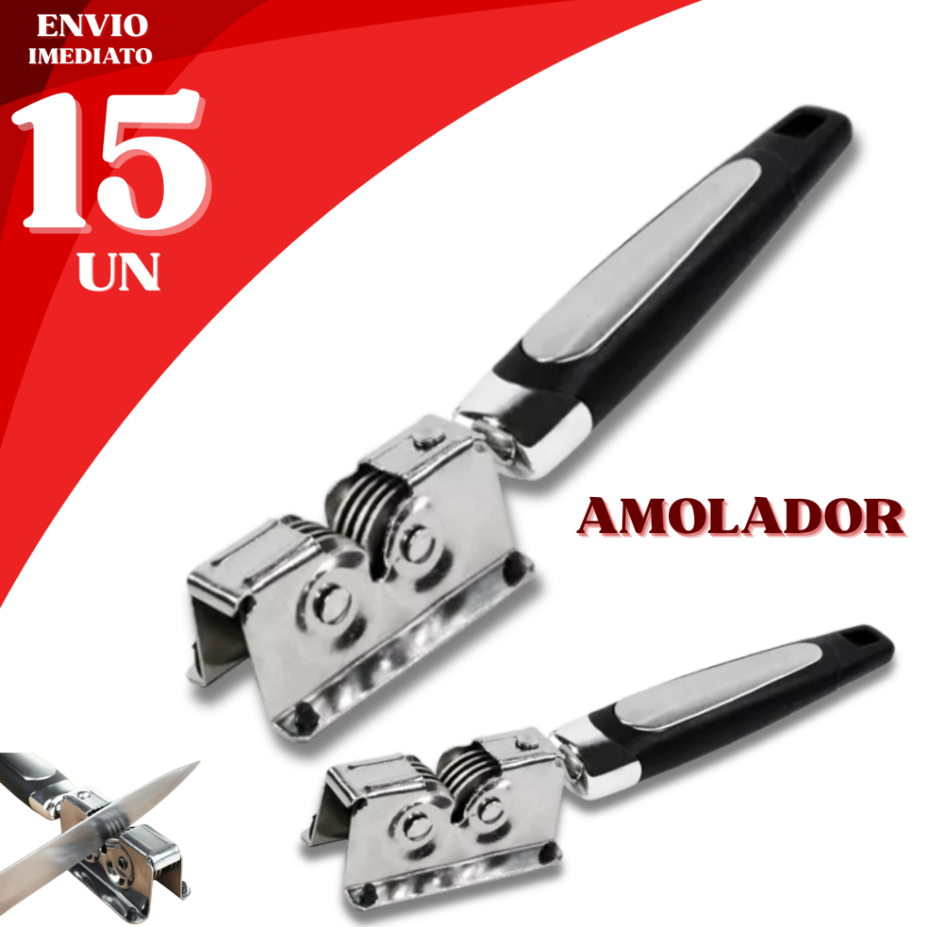 15/ 10 ou 6 Amolador Afiador de Faca Tesoura Canivete Lâmina Aço Inox Profissional Faca Cega