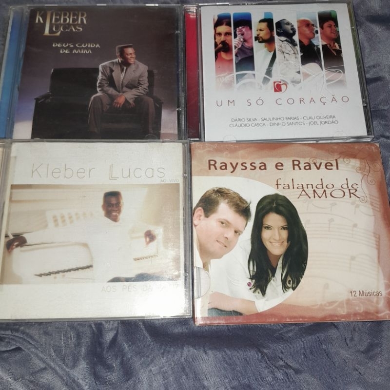 2 cds Kleber lucas - Deus cuida de mim + aline,eyshila e cassiane.