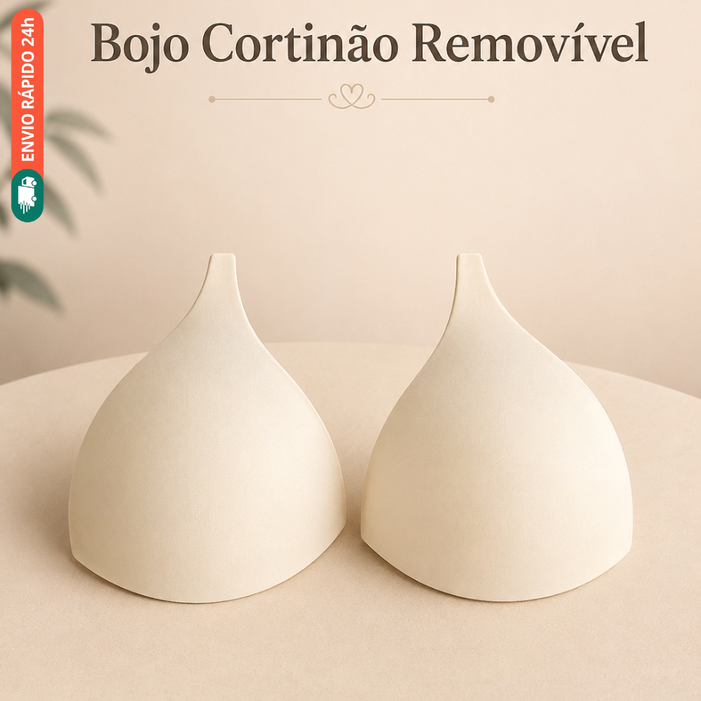 Kit 10 Pares de Bojo em Eva - Bojo Cortinão Removível - Bojo Impermeável