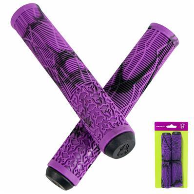 Manopla bike VikingX Roxa roxo bmx 160mm punho luva bicicleta grau