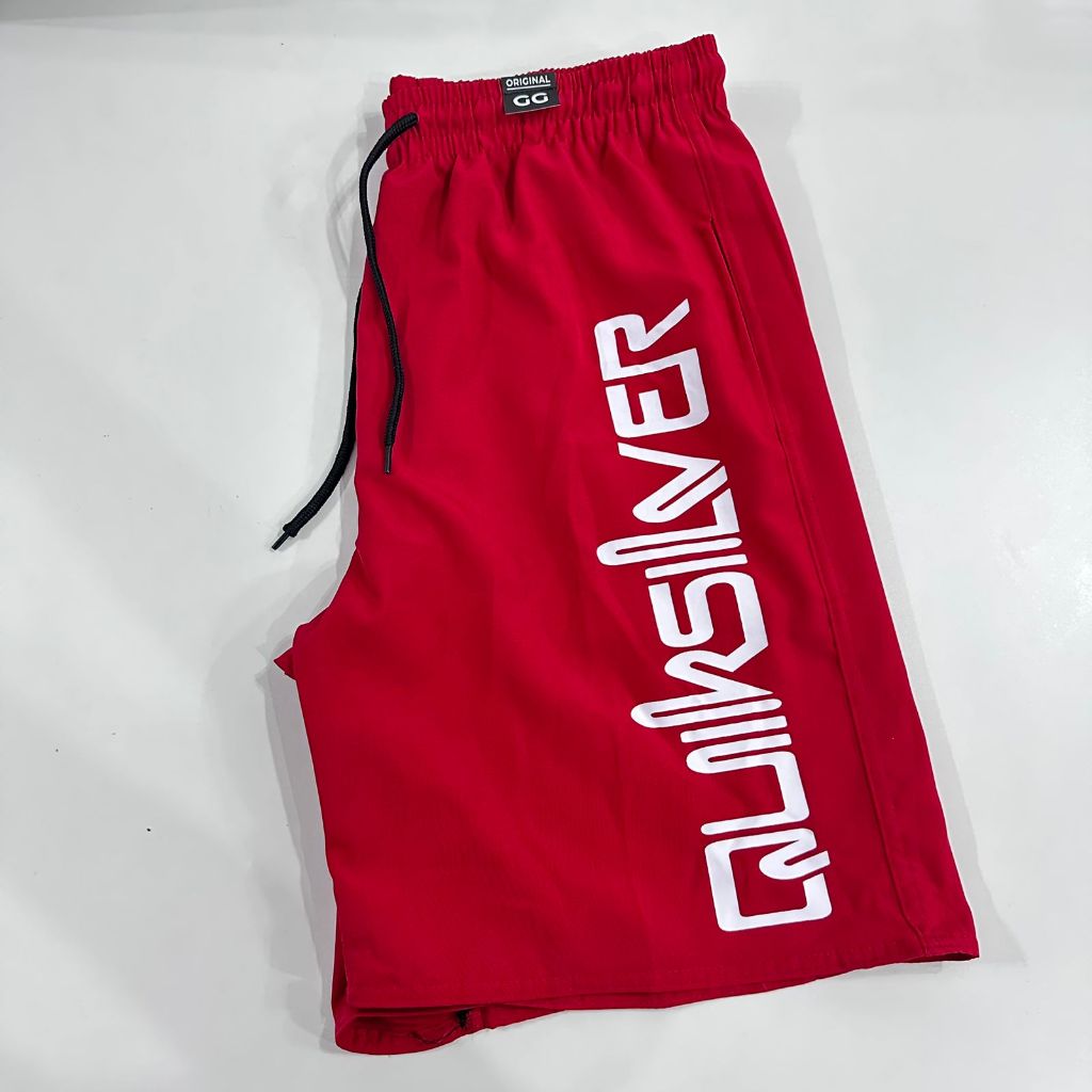 Bermuda Quiksilver Masculina Original Cintura Elastica com Elastano Bolsos Casual