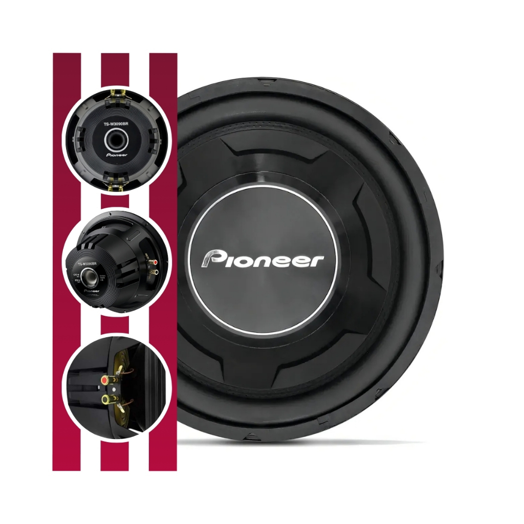Alto Falante Subwoofer TS W3090BR 600w 12 Polegadas Rms Pioneer