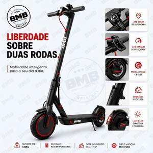 Patinete Elétrico com App GPS Bateria Recarregável Dobrável Super Autonomia para adultos até 150kg