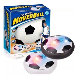 Bola Levitação Flutua Bate Volta Hoverball Futebol Brinquedo Cor Preto com Branco