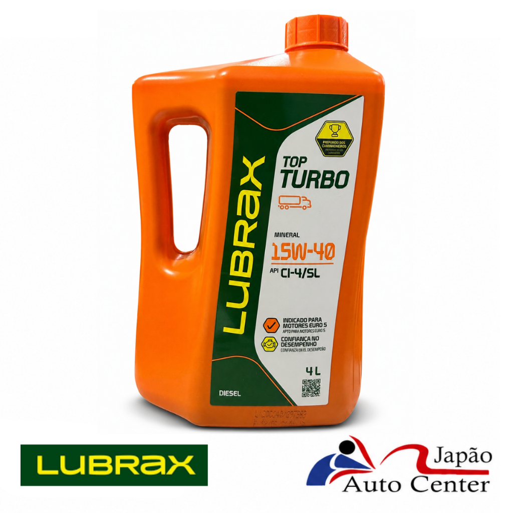 Óleo Lubrificante Lubrax Top Turbo 15W40 CI-4/SL Mineral 4L