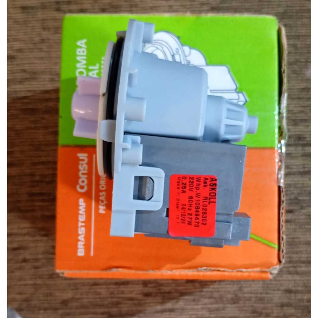 Eletrobomba De Drenagem Lavadora Brastemp Consul W10849470 220v