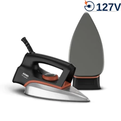 Ferro a Seco Arno Anti aderente FS31 127V 1200w Preto e Terracota