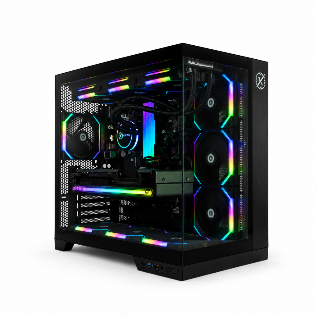 Gabinete Gamer Kalkan Asgard Aquário Vidro Temperado ATX Dual Chamber