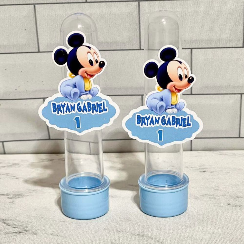 20 Apliques Mickey Baby para Tubete Festa Infantil Personalizada Decoração Aniversário Lembrancinha