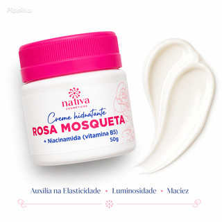 Creme Rosa Mosqueta Hidratante com Niacinamida Hidrata Uniformiza Pele Melasma Clareia Ma…