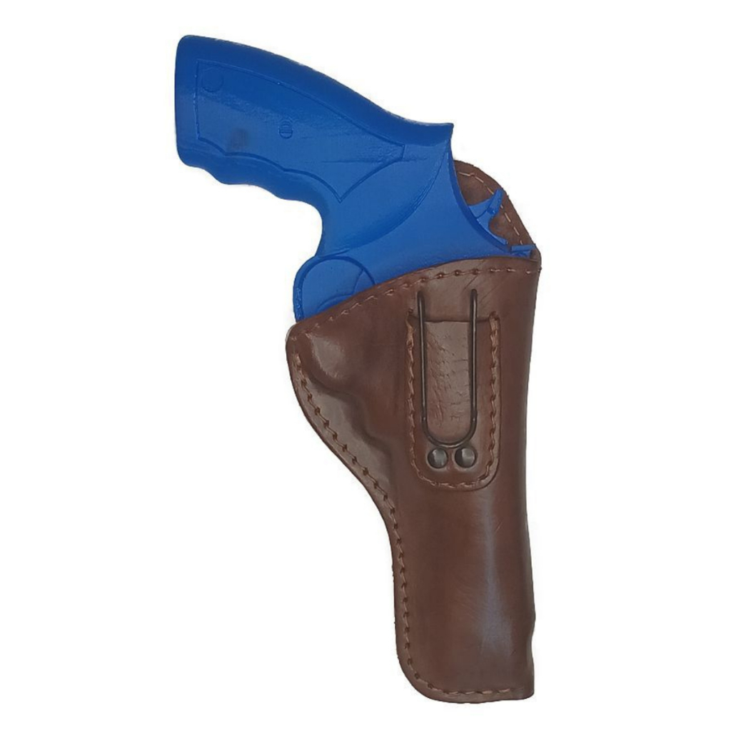 Coldre Couro uso Velado Revolver 38 357 4 Polegadas 6 Tiros