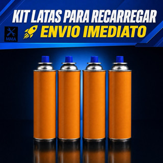 Kit Recarga Culinário Portátil de Cozinha Camping Churrasco Multiuso Para Fogareiro E Maçarico Portátil Gourmet S/ Gás