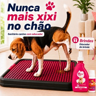 Sanitário Canino Grande Banheiro Pet Educador Xixi Sim Tapete Higiênico Cachorro