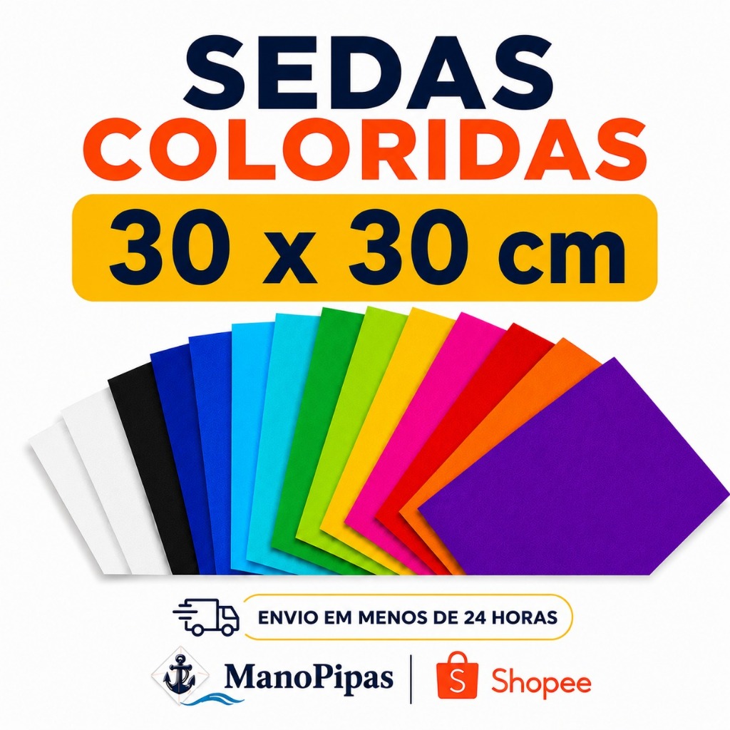 Folha Papel Seda Colorido 30x30 Pipa Artesanato Decoração 100 200 300 400 Unidades