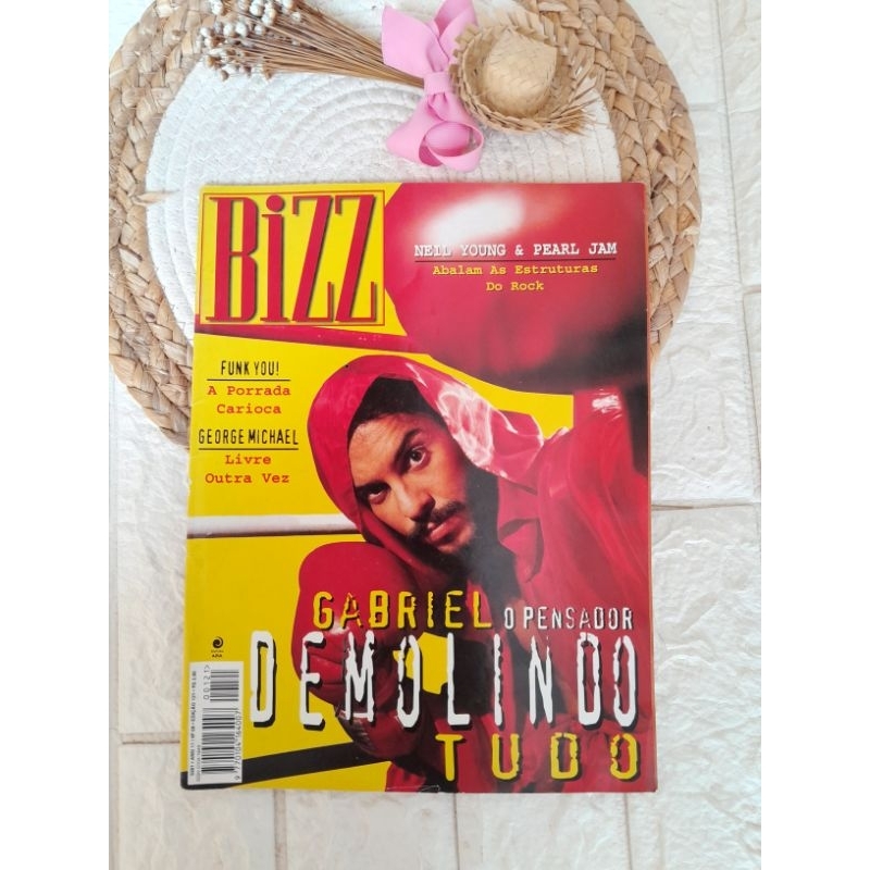 revista bizz, ed 121, c gabriel o pensador, bon jovi, George Michael, Neil young, Pearl Jam