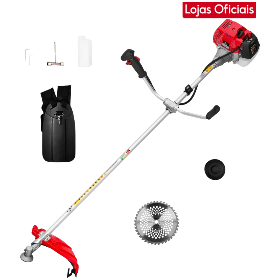 Rocadeira Lateral A Gasolina Toyama Tbc52x Gii 51,6cc 2 Tempos Profissional Facao E Nylon
