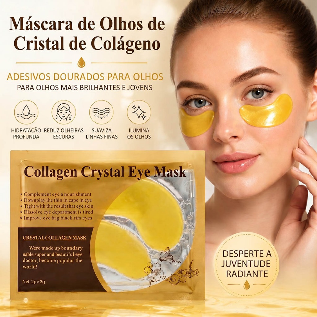Adesivos Trata Olheiras Colágeno Antirrugas Gel Pads, Hidratação Profunda, Redução de Olheiras, Levanta a Pele