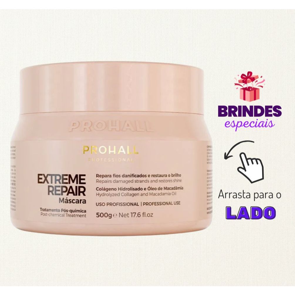 Máscara Profissional Ultra Nutritiva Extreme Repair 500g - Prohall