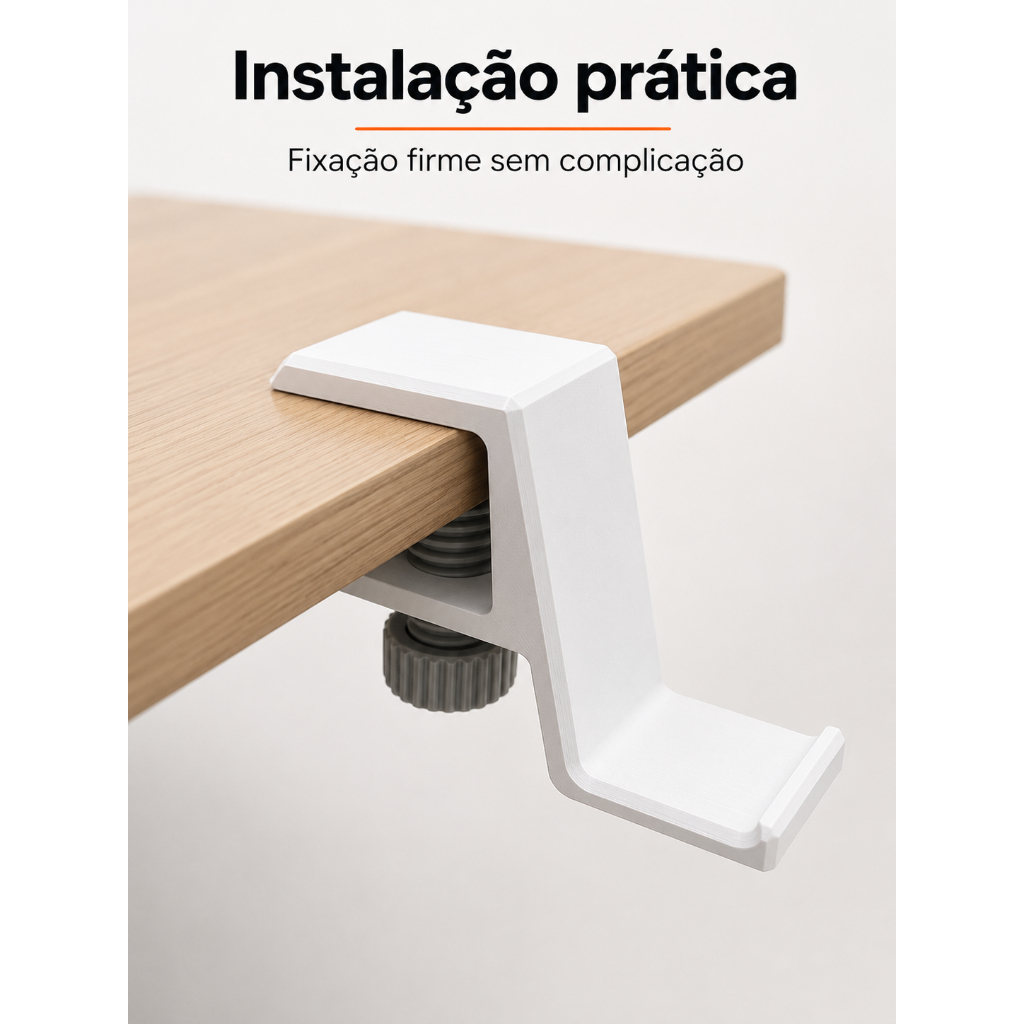 Suporte para Fone de Ouvido Gamer Headset - Base de Mesa Ajustável - Suporte Fone Gamer Apoio Headphone