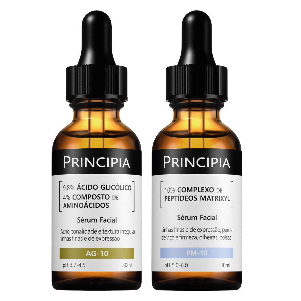 Principia Kit 2 Séruns Ácido Glicólico + Peptídeos Matrixyl