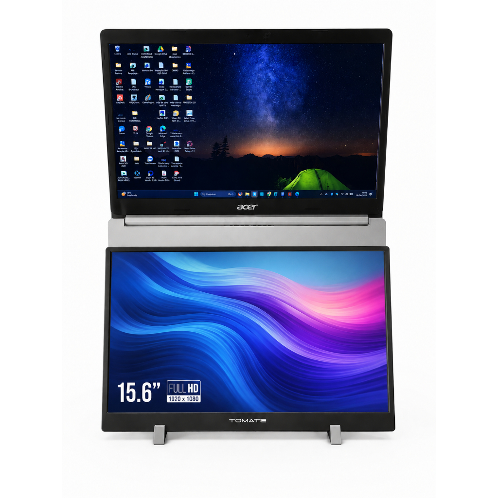 Suporte Para Segunda Tela Notebook Para Teclado Externo - Home office organizador
