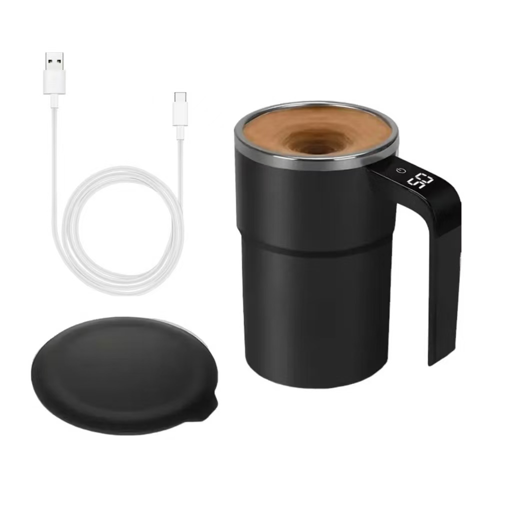 Detalhes do Copo Magnético de Mistura 380ml com Display de Temperatura, Caneca para Café e Mixer de Shake