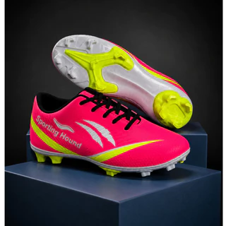 Chuteira Campo Rosa Original Futebol Masculina e Feminina Adulto Trava Profissional Confortável Gram